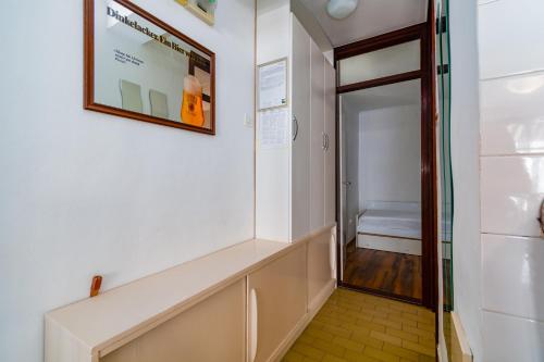 a hallway with a door leading to a bathroom at Apartments with WiFi Klenovica, Novi Vinodolski - 5530 in Klenovica