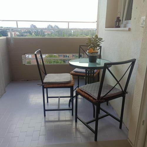 Balkón nebo terasa v ubytování Panoramapointbnb
