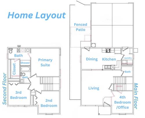 Κάτοψη του 4br Sleeps 9 Near Topgolf, Parks Wahooz Fun
