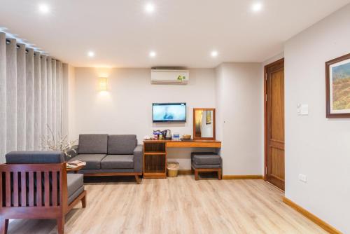 Posezení v ubytování Sapa Panorama Hotel