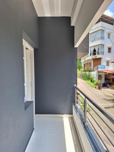 a view from the balcony of a house at Suvarna Grande Homes in Mangalore