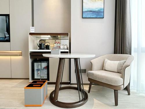 Dapur atau dapur kecil di Wyndham Handan Congtai