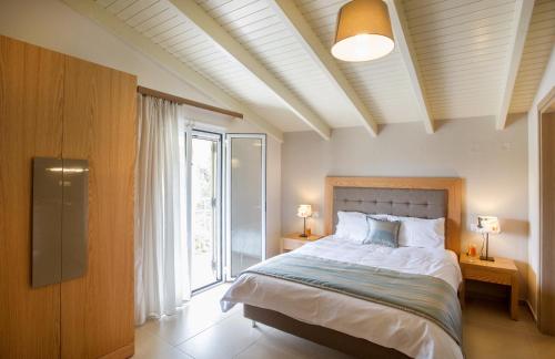 Cama o camas de una habitación en Villa Stefanos