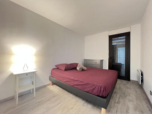 Voodi või voodid majutusasutuse Le Cugnalais-2p- calme & confort toas