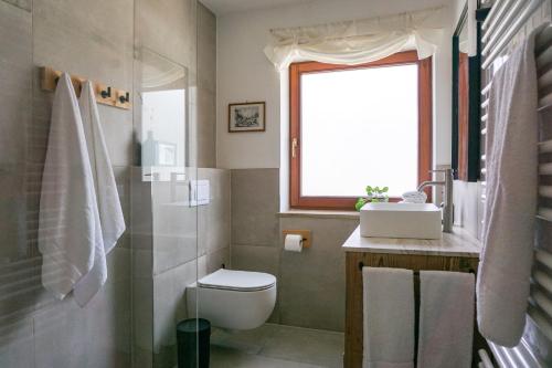 Koupelna v ubytování Servus O´gau Apartments