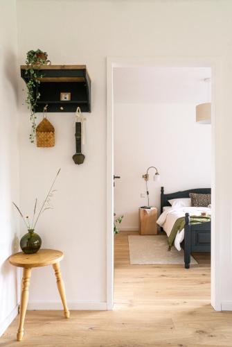 Postel nebo postele na pokoji v ubytování Servus O´gau Apartments