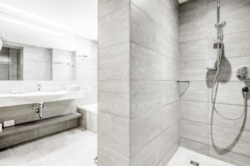 Koupelna v ubytování Hotel Jenewein