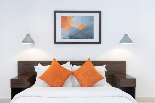 Postel nebo postele na pokoji v ubytování Lifestyle Apartment in Cantonments