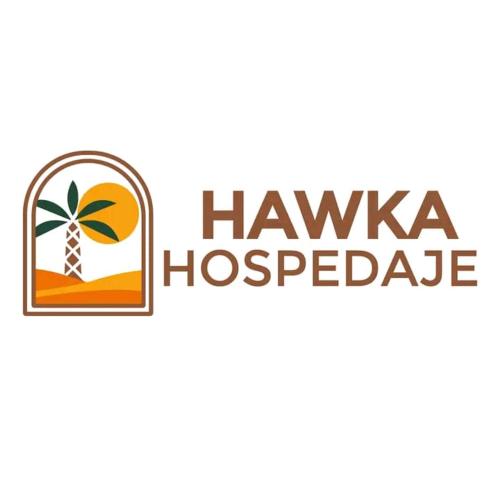 a logo for a hawaiian h resortride at HAWKA in Ica