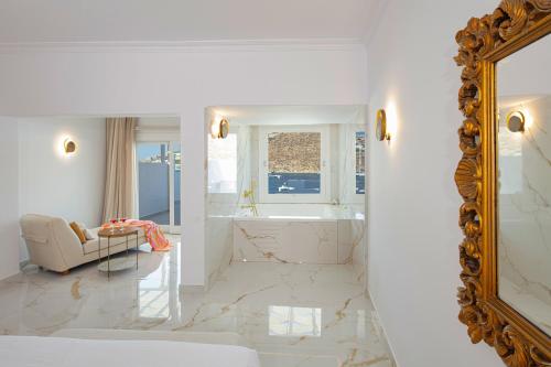 Koupelna v ubytování Nissaki Boutique Hotel