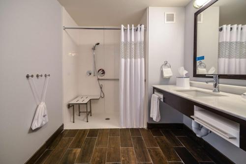 Un baño de Hampton Inn Brighton Mi