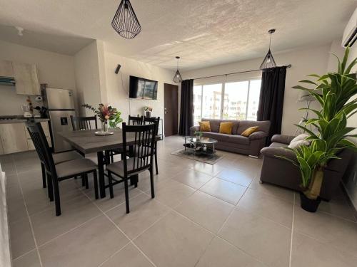 Kuchyň nebo kuchyňský kout v ubytování Departamento acogedor 3 Recamaras en Cancún