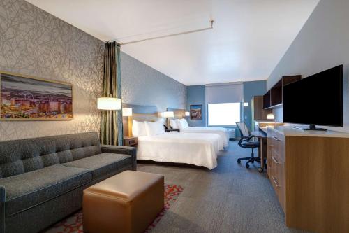 Un ou plusieurs lits dans un hébergement de l'établissement Home2 Suites By Hilton Las Vegas Northwest