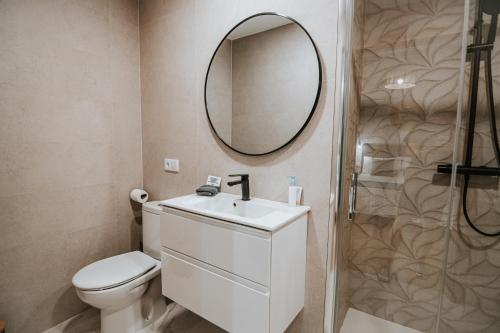 Koupelna v ubytování Apartamentos Turaca
