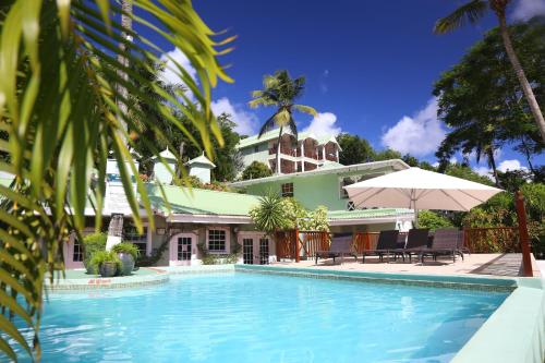 Piscina de la sau aproape de Marigot Beach Club & Dive Resort