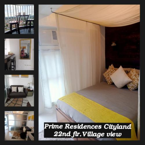 Postel nebo postele na pokoji v ubytování Tagaytay Staycation Prime Residences Cityland by Amara&Avery