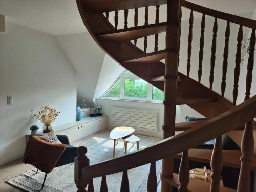 Χώρος καθιστικού στο L'Echappée Verte - appartement en duplex