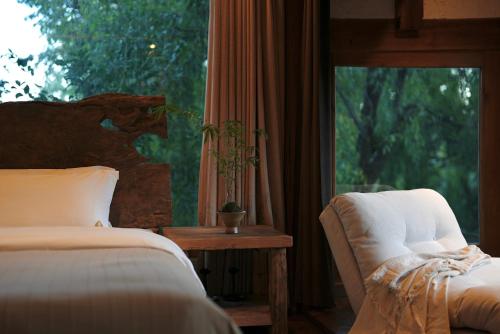 Ένα ή περισσότερα κρεβάτια σε δωμάτιο στο My love inn 吾爱堂