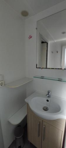 Bilik mandi di Mobil home climatisé Carnac