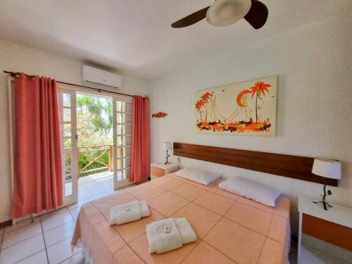 Cama ou camas em um quarto em Apart Hotel Beira do Mar