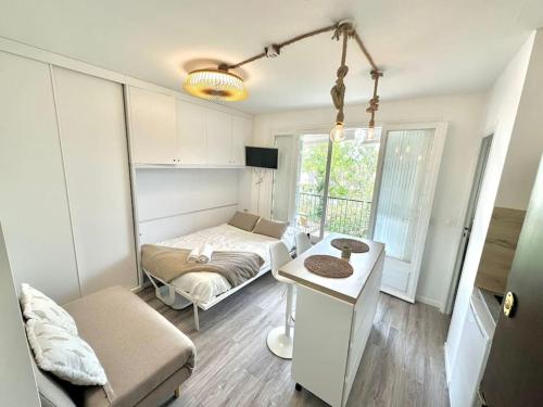 Llit o llits en una habitació de Apartamento Les Eucalyptus