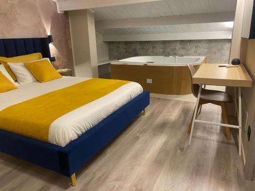 Postel nebo postele na pokoji v ubytování BBLoveBologna