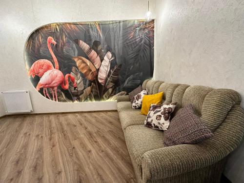 Posezení v ubytování City Center Flamingo Suite