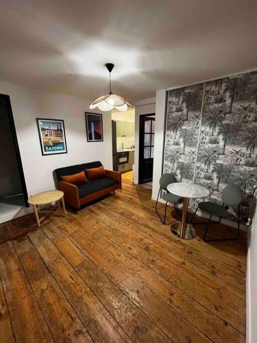 Χώρος καθιστικού στο Appartement Hegoak