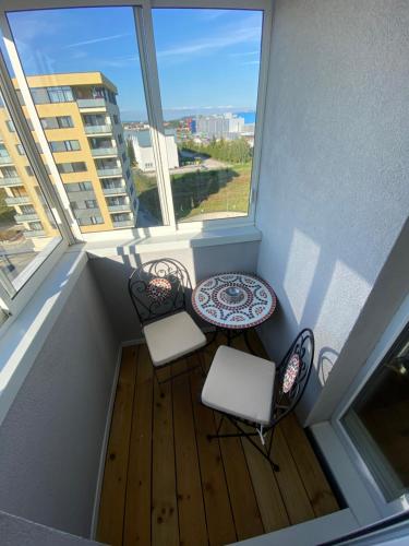 Balkón nebo terasa v ubytování Mountain View Apartment