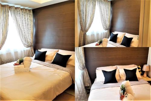 Una cama o camas en una habitación de The Bermuda at Grass Residences Quezon City