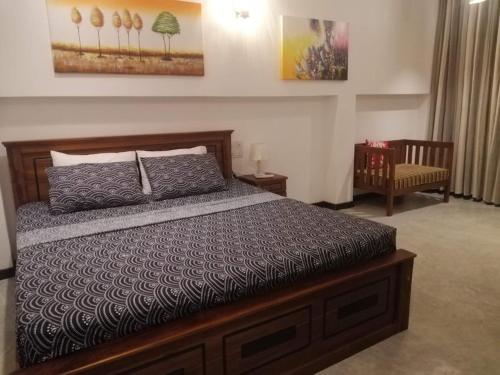 Ένα ή περισσότερα κρεβάτια σε δωμάτιο στο Sinali Villa