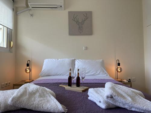Katil atau katil-katil dalam bilik di LY Deluxe Apartment Athens