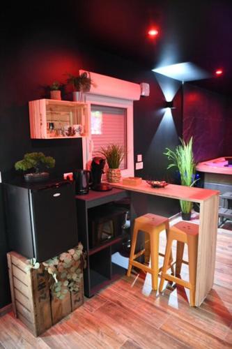 Dapur atau dapur kecil di Lov’&Spa