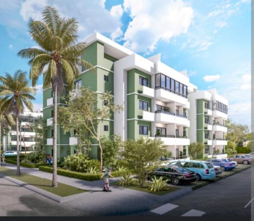 una rappresentazione di un edificio con auto parcheggiate in un parcheggio di LACIOCHICAPARMENT a Hainamosa