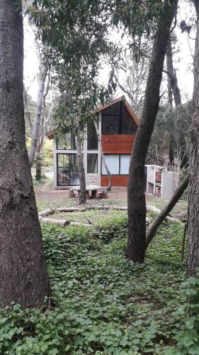 El edificio en el que está la casa de vacaciones