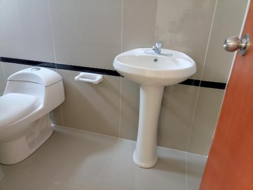 Ένα μπάνιο στο Casa Alojamiento Virreynal