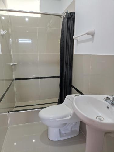 Ένα μπάνιο στο Casa Alojamiento Virreynal