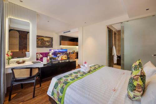 Mokko Suites Batubeligにあるベッド