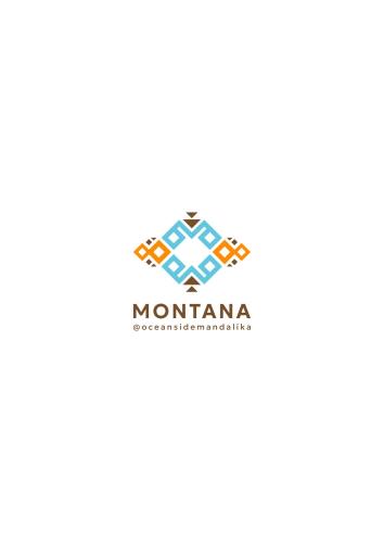 a logo for a manufacturing company with a geometric logo at Montana Oceanside Mandalika in Kuta Lombok