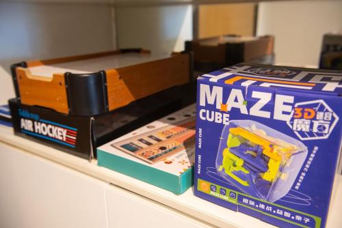 a box of mace glue sitting on a shelf at Kisetsu no ie, KLCC Kuala Lumpur in Kuala Lumpur