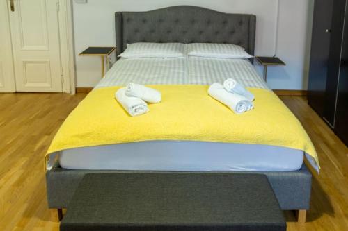 Postel nebo postele na pokoji v ubytování Studio MAYA