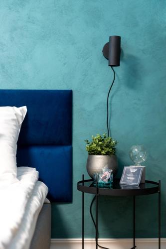 Katil atau katil-katil dalam bilik di Tempus Te Premium Duo Lofts Tartu - private cinema, gym and terrace