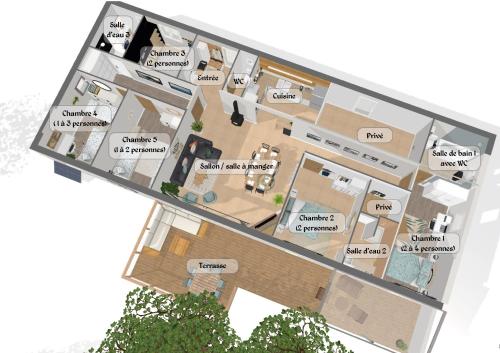 Floor plan ng Grande maison Carpediem, le calme à la campagne