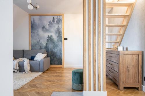 Posteľ alebo postele v izbe v ubytovaní Krupówki i Styl, Krupówki Inn i Studio Miła w Centrum przy Krupówkach APARTZAKOP