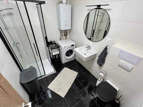Koupelna v ubytování Sušilova 14 apartments III