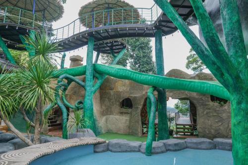 a water slide in a water park at Bangmara Hill in Takua Pa
