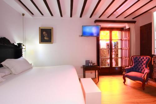 Katil atau katil-katil dalam bilik di Hotel Patria Chica