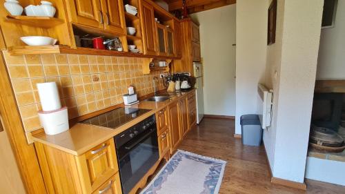 Kuchyň nebo kuchyňský kout v ubytování Sarajevo Forest Retreat
