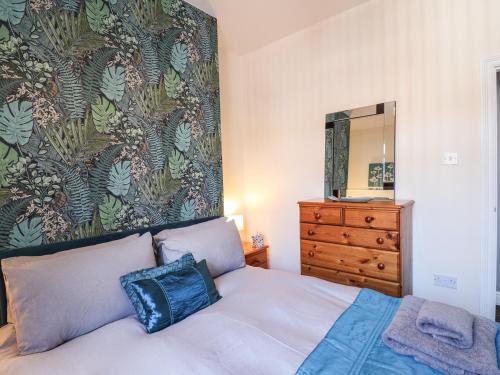 Postel nebo postele na pokoji v ubytování Moorland House