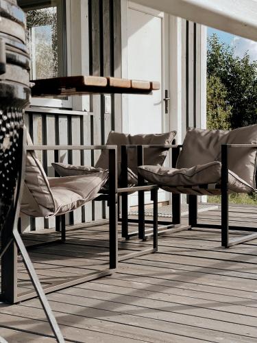 Μπαλκόνι ή βεράντα στο HYGGE Sauna&Fishing House